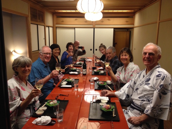 First dinner in Kyoto